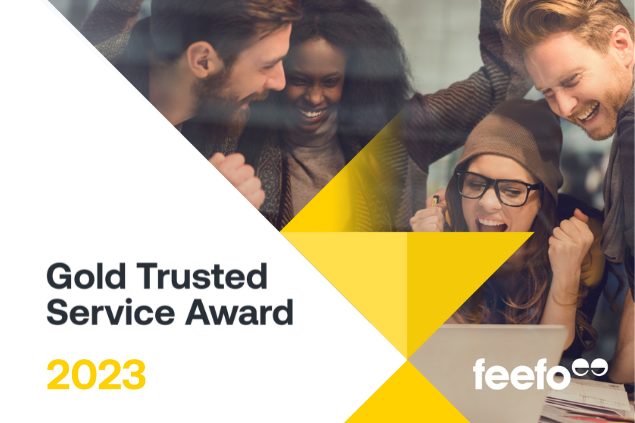 Feefo Gold Trusted Service Award 2023