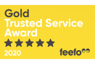 Feefo - Outsource UK Gold Trusted Service Award 2020
