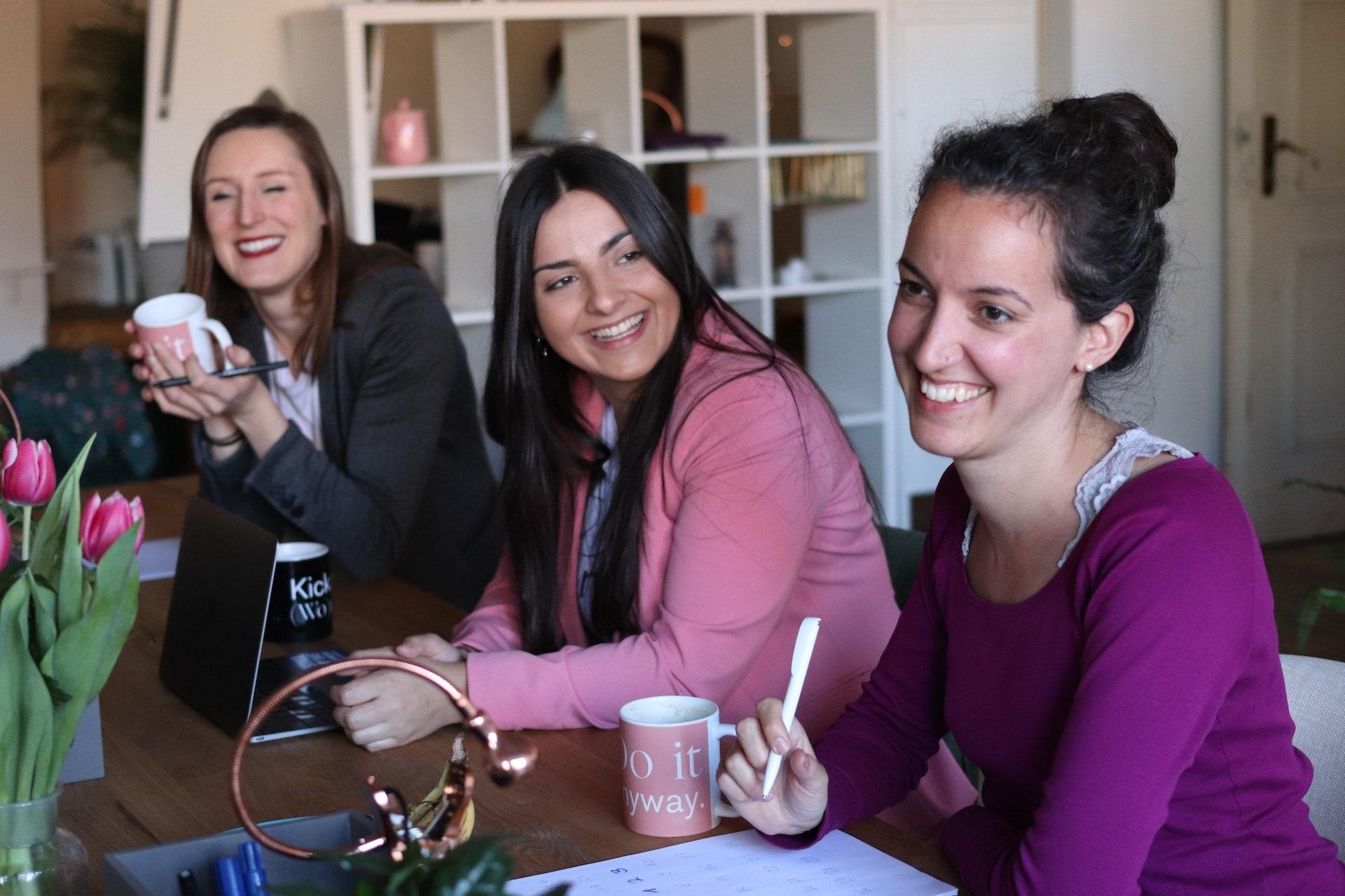 Group of women working